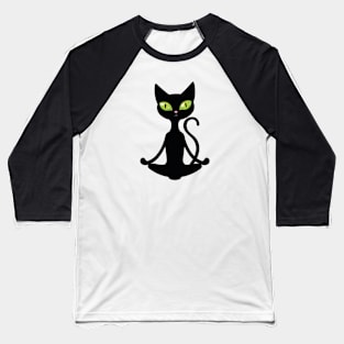 BLack Cat Baseball T-Shirt